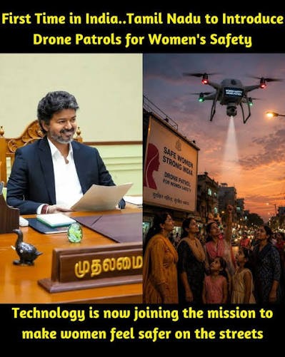 Tamil Nadu Launches India’s First Drone Patrol for Women’s Safety A New Chapter in Smart Policing